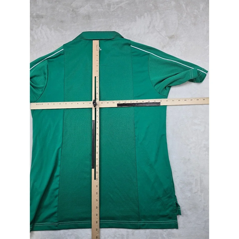 Adidas‎ Margaritaville Polo Shirt Mens Large Green Polyester Golf Climalite
